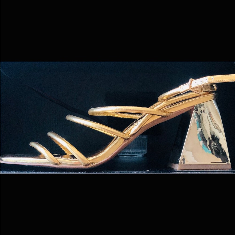 Katy Perry Collections Gold Strappy Sandals